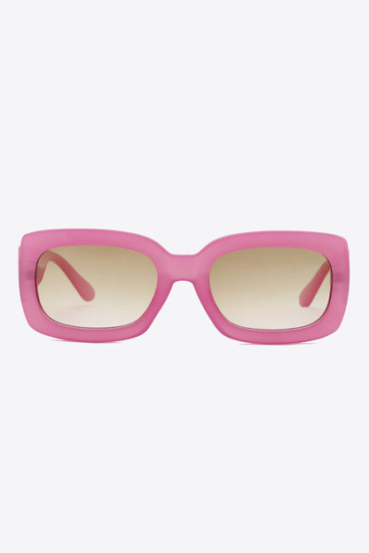 Polycarbonate Frame Rectangle Sunglasses-Teresa&#39;s Fashionista LLC