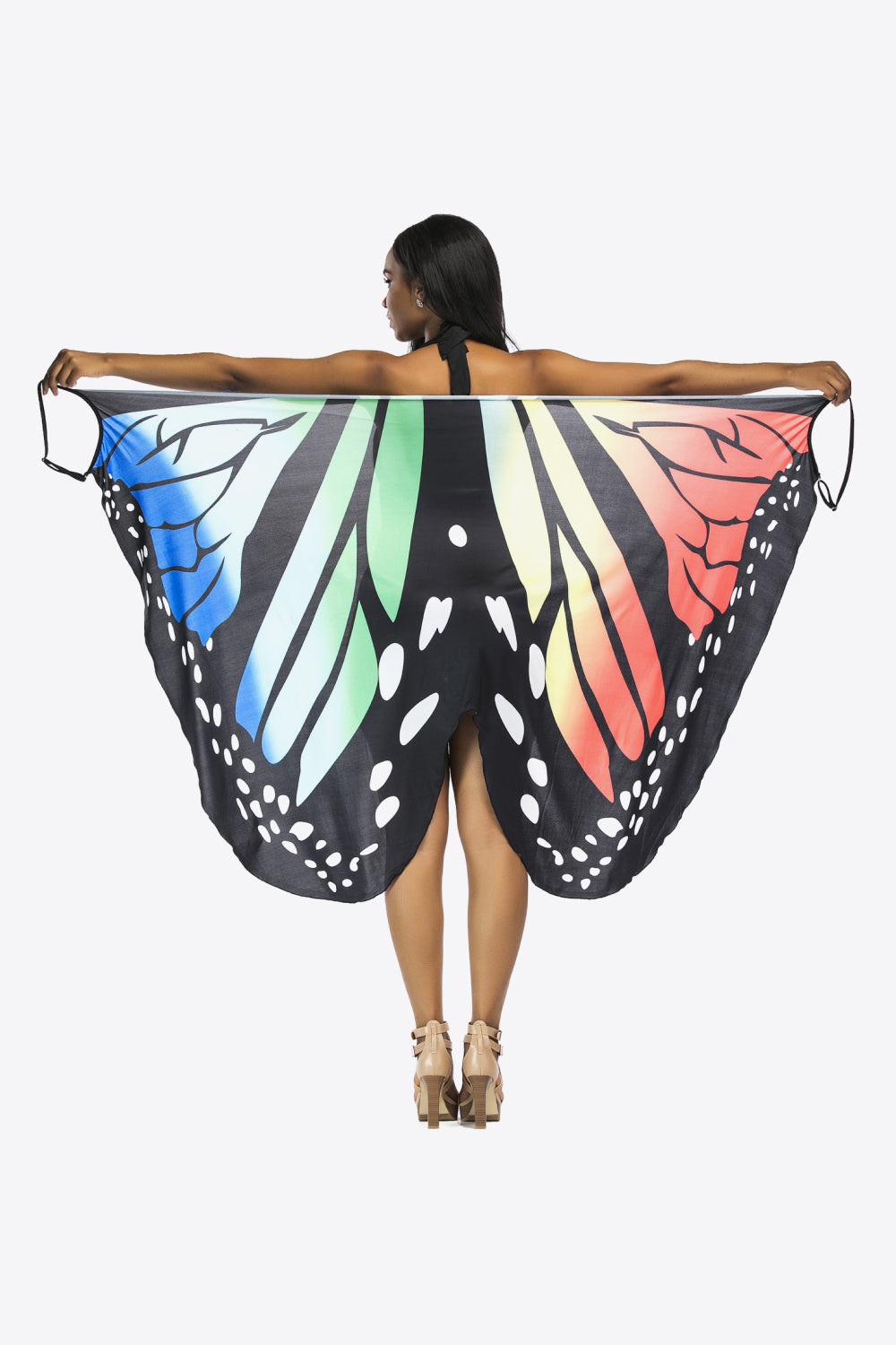 Butterfly Spaghetti Strap Cover Up-Teresa&#39;s Fashionista LLC