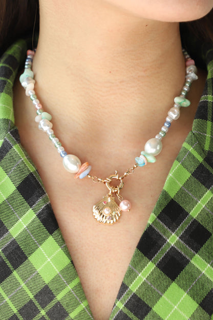 Colorful Synthetic Pearl Necklace-Teresa&#39;s Fashionista LLC