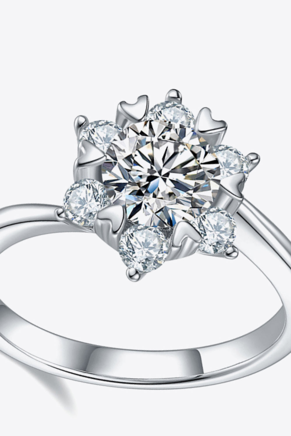 1 Carat Moissanite Zircon Ring-Teresa&#39;s Fashionista LLC