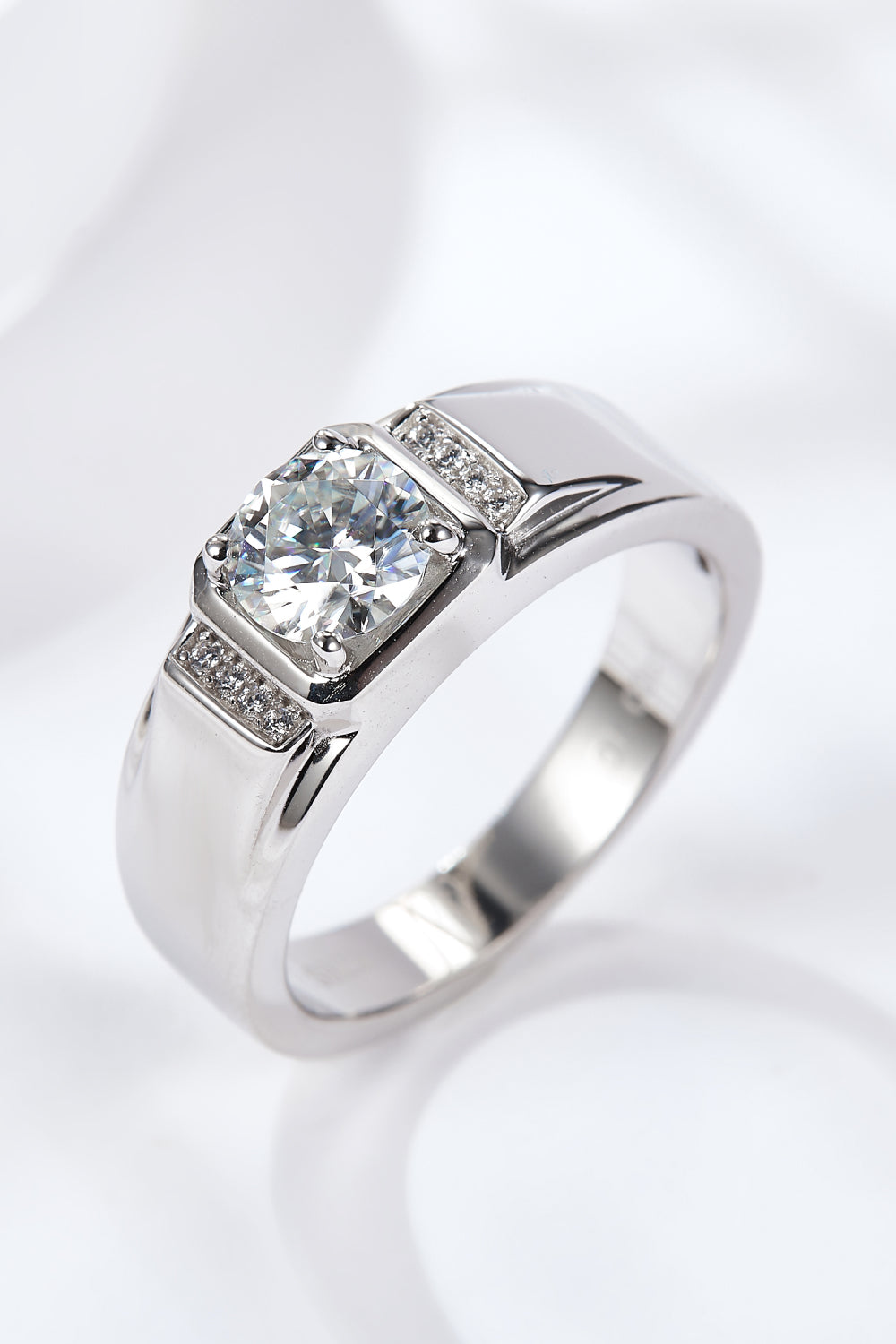 From The Heart 1 Carat Moissanite Ring-Teresa&#39;s Fashionista LLC