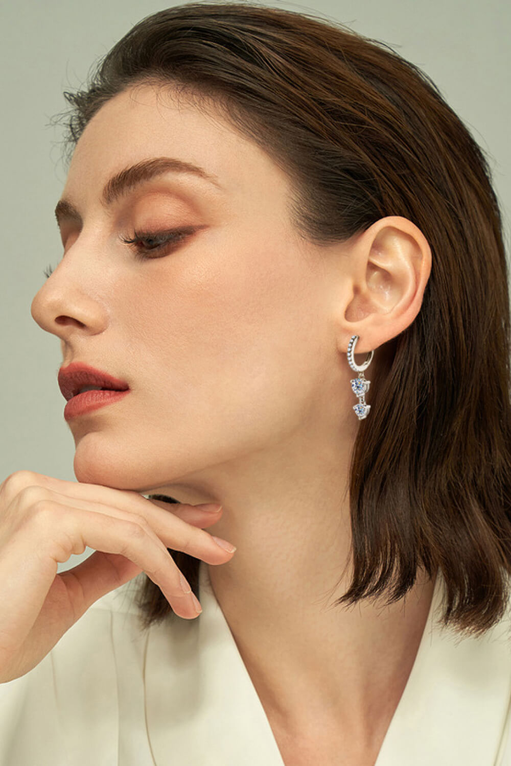 Be The One Moissanite Drop Earrings-Teresa&#39;s Fashionista LLC