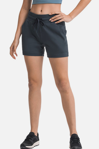 Waist Tie Active Shorts-Teresa&#39;s Fashionista LLC