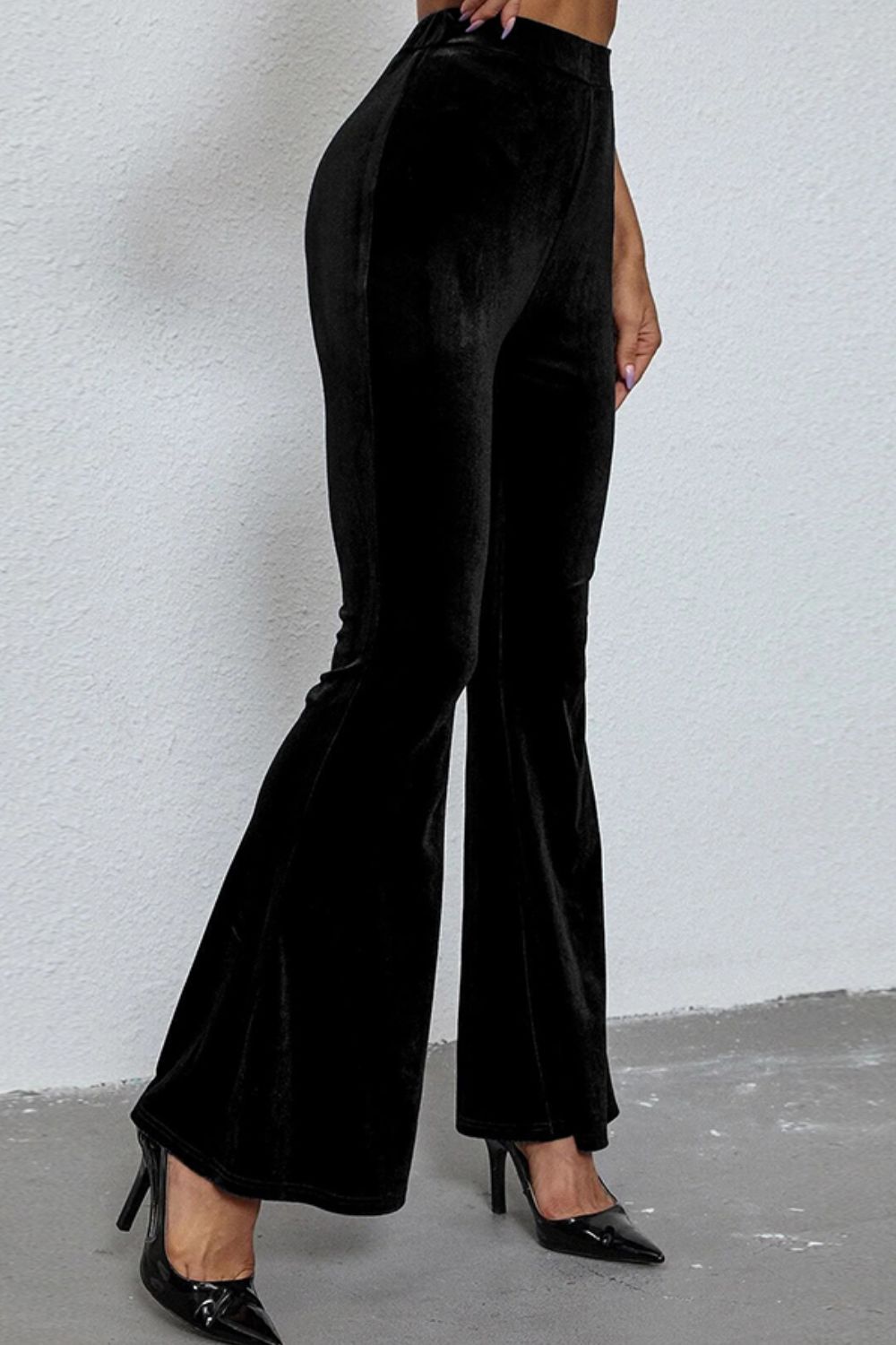 High Waist Flare Leg Pants-Teresa&#39;s Fashionista LLC