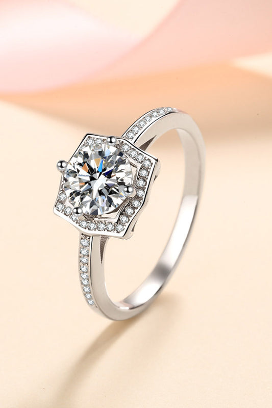 Embrace The Joy 1 Carat Moissanite Ring-Teresa&#39;s Fashionista LLC