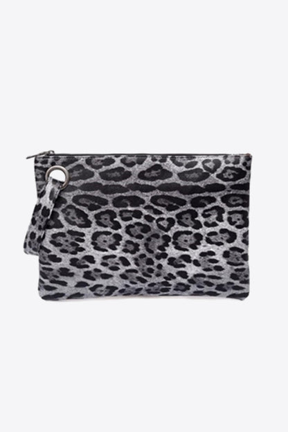 Leopard PU Leather Clutch-Teresa&#39;s Fashionista LLC