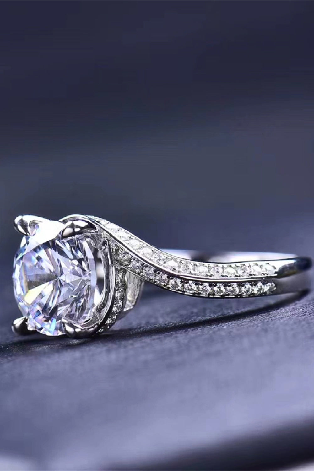 Keep Your Eyes On Me 3 Carat Moissanite Ring-Teresa&#39;s Fashionista LLC