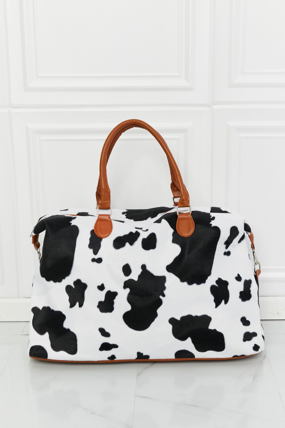 Animal Print Plush Weekender Bag-Teresa&#39;s Fashionista LLC