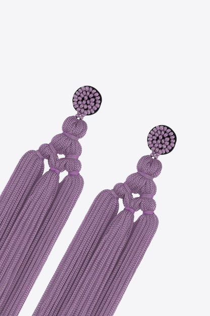 Beaded Tassel Earrings-Teresa&#39;s Fashionista LLC