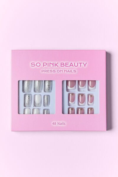 SO PINK BEAUTY Press On Nails 2 Packs-Teresa&#39;s Fashionista LLC