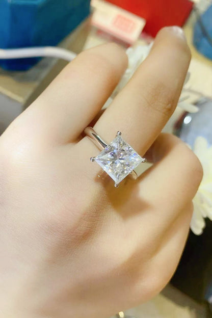 5 Carat Moissanite Solitaire Ring-Teresa&#39;s Fashionista LLC