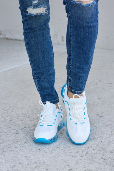 Forever Link  Lace-Up Air-Cushioned Athletic Shoes - Teresa's Fashionista LLC