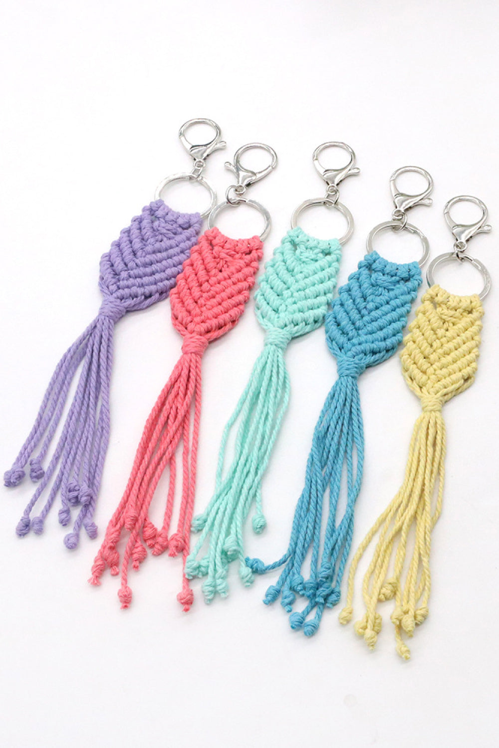 Assorted 4-Pack Handmade Fringe Keychain-Teresa&#39;s Fashionista LLC