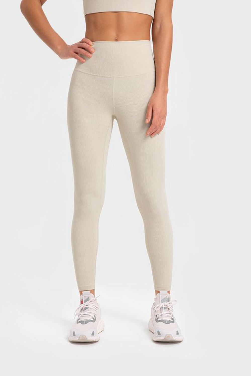 Highly Stretchy Wide Waistband Yoga Leggings-Teresa&#39;s Fashionista LLC