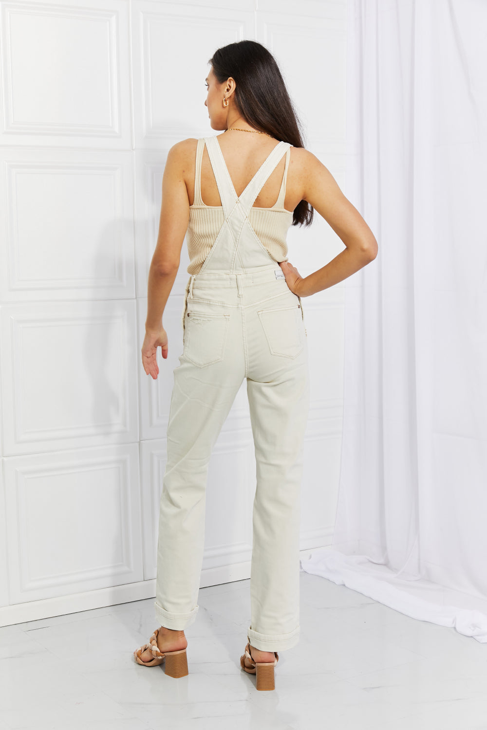 Judy Blue Full Size Taylor High Waist Overalls-Teresa&#39;s Fashionista LLC