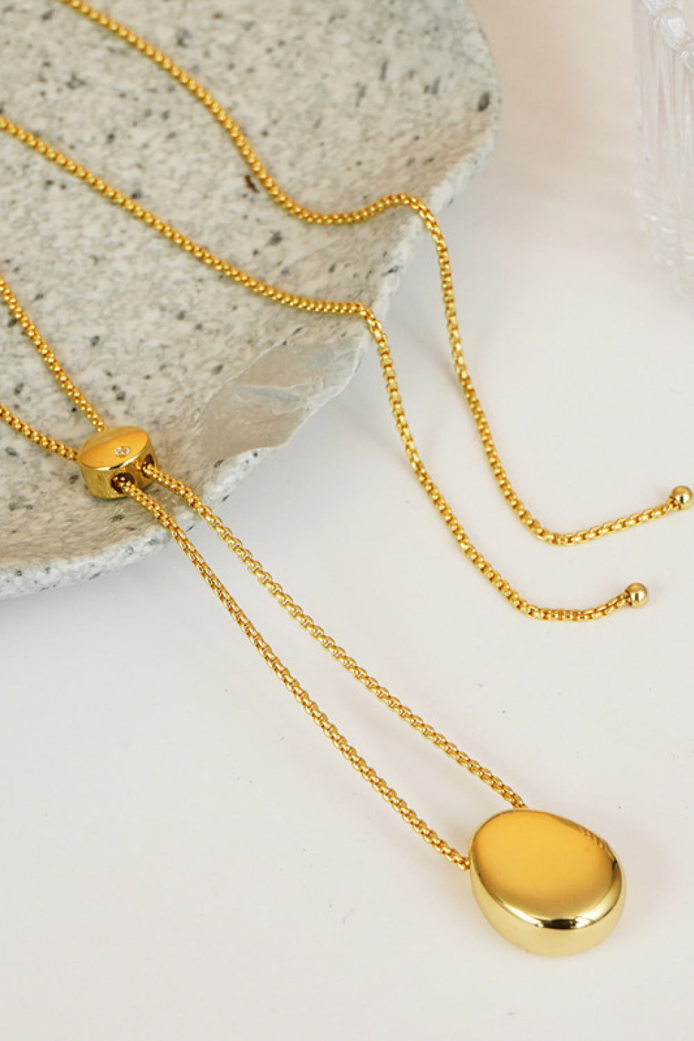 18K Gold-Plated Sweater Chain Necklace-Teresa&#39;s Fashionista LLC