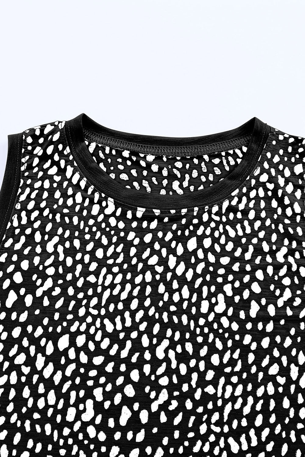 Printed Round Neck Tank-Teresa&#39;s Fashionista LLC