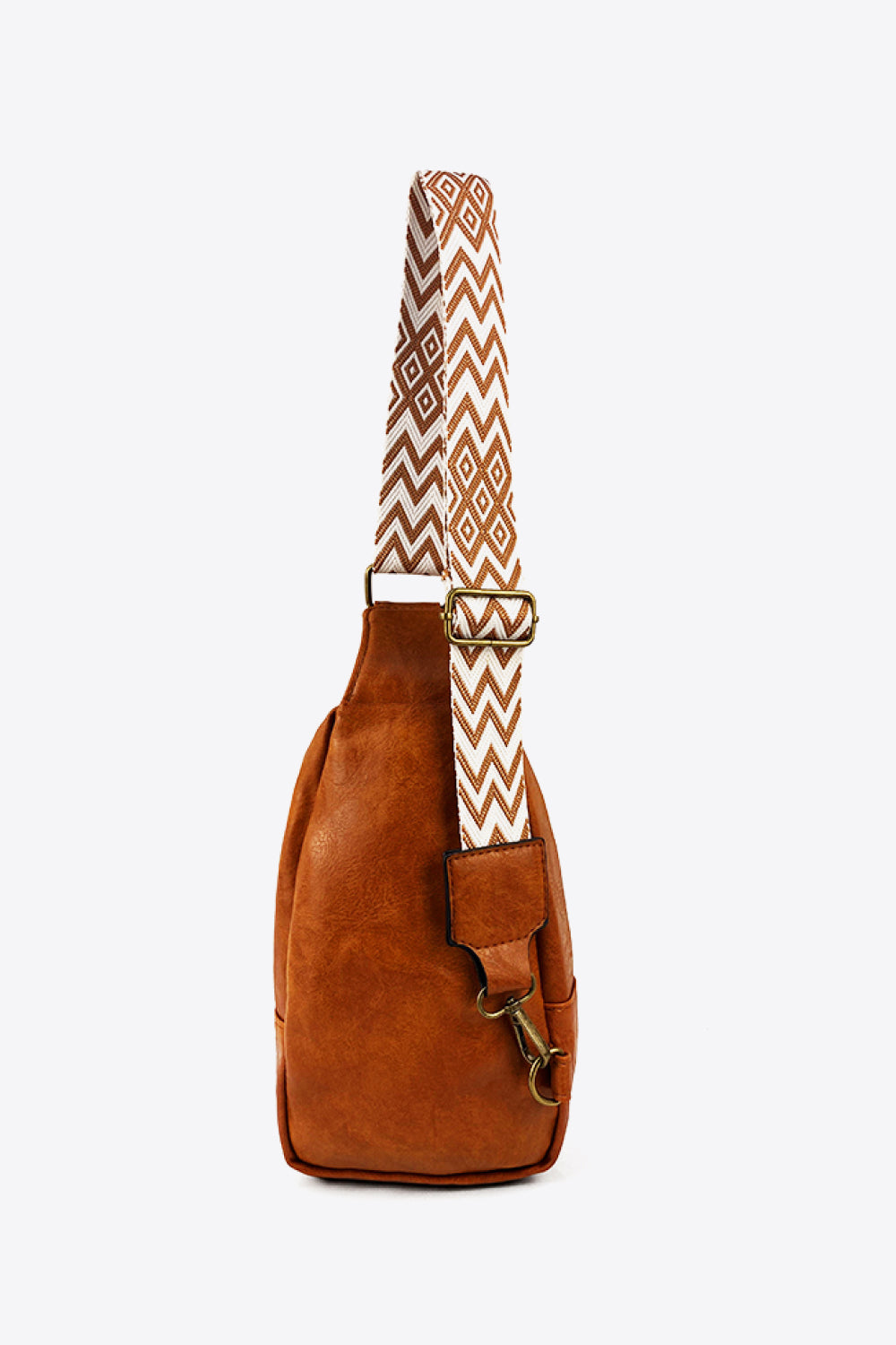 Random Pattern Adjustable Strap PU Leather Sling Bag-Teresa&#39;s Fashionista LLC