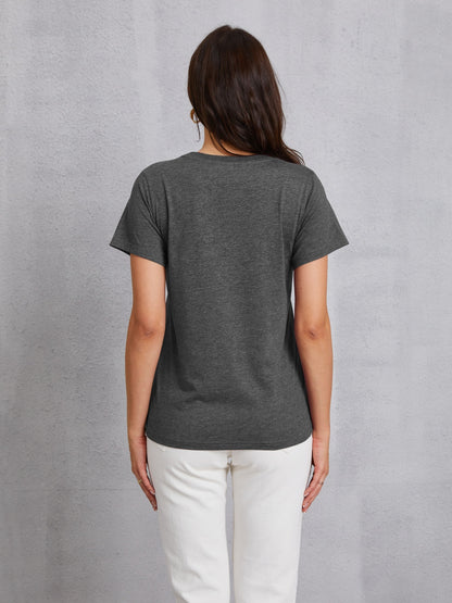 Lucky Clover Round Neck T-Shirt-Teresa&#39;s Fashionista LLC