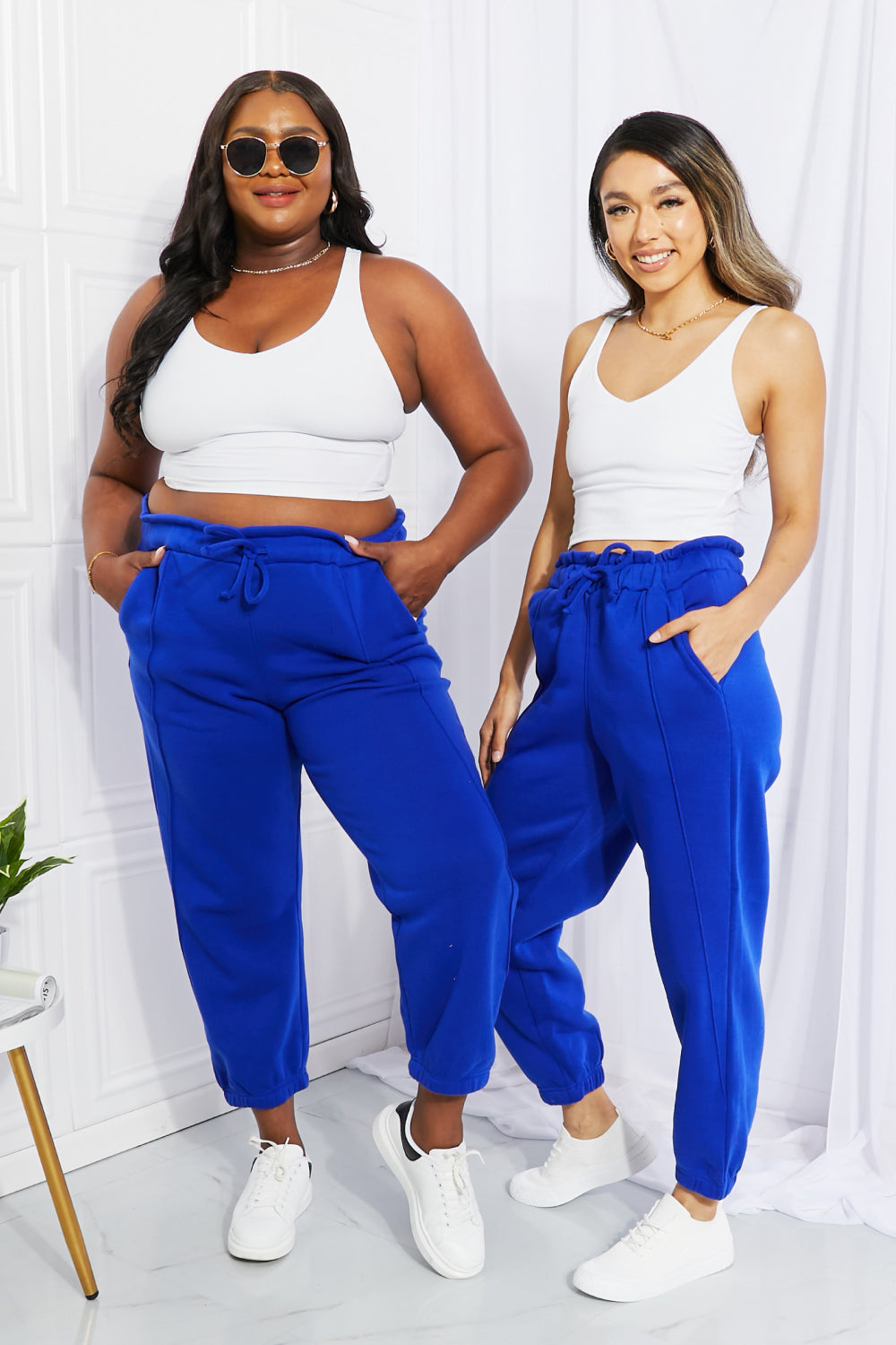 Zenana Full Size Can't Stop Me Paperbag Waist Joggers-Teresa&#39;s Fashionista LLC