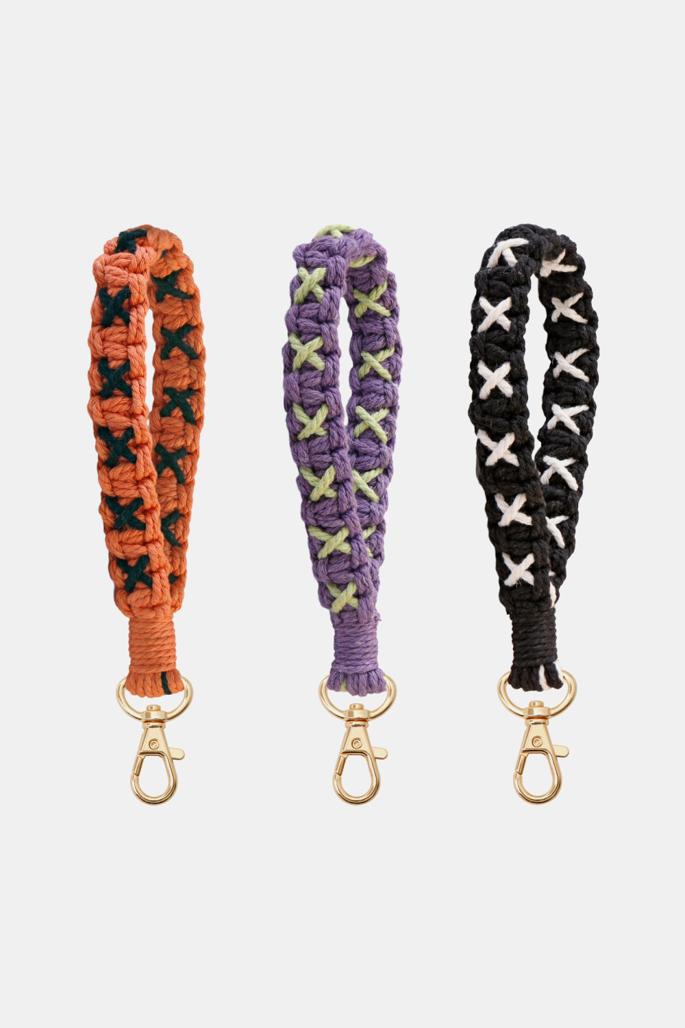 Contrast Macrame Key Chain-Teresa&#39;s Fashionista LLC