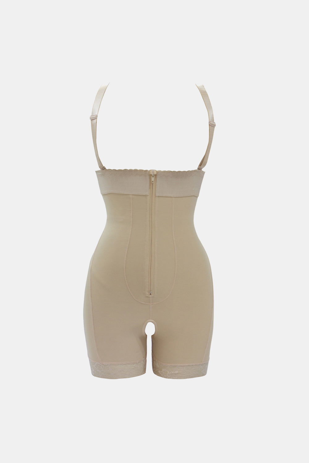 Full Size Zip Up Under-Bust Shaping Bodysuit-Teresa&#39;s Fashionista LLC