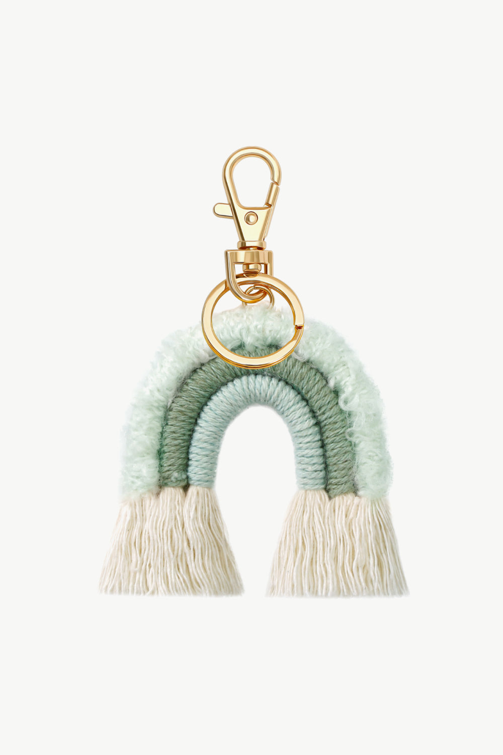 Fringe Trim Rainbow Key Chain-Teresa&#39;s Fashionista LLC