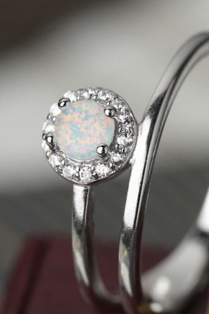 Opal Bypass Ring-Teresa&#39;s Fashionista LLC