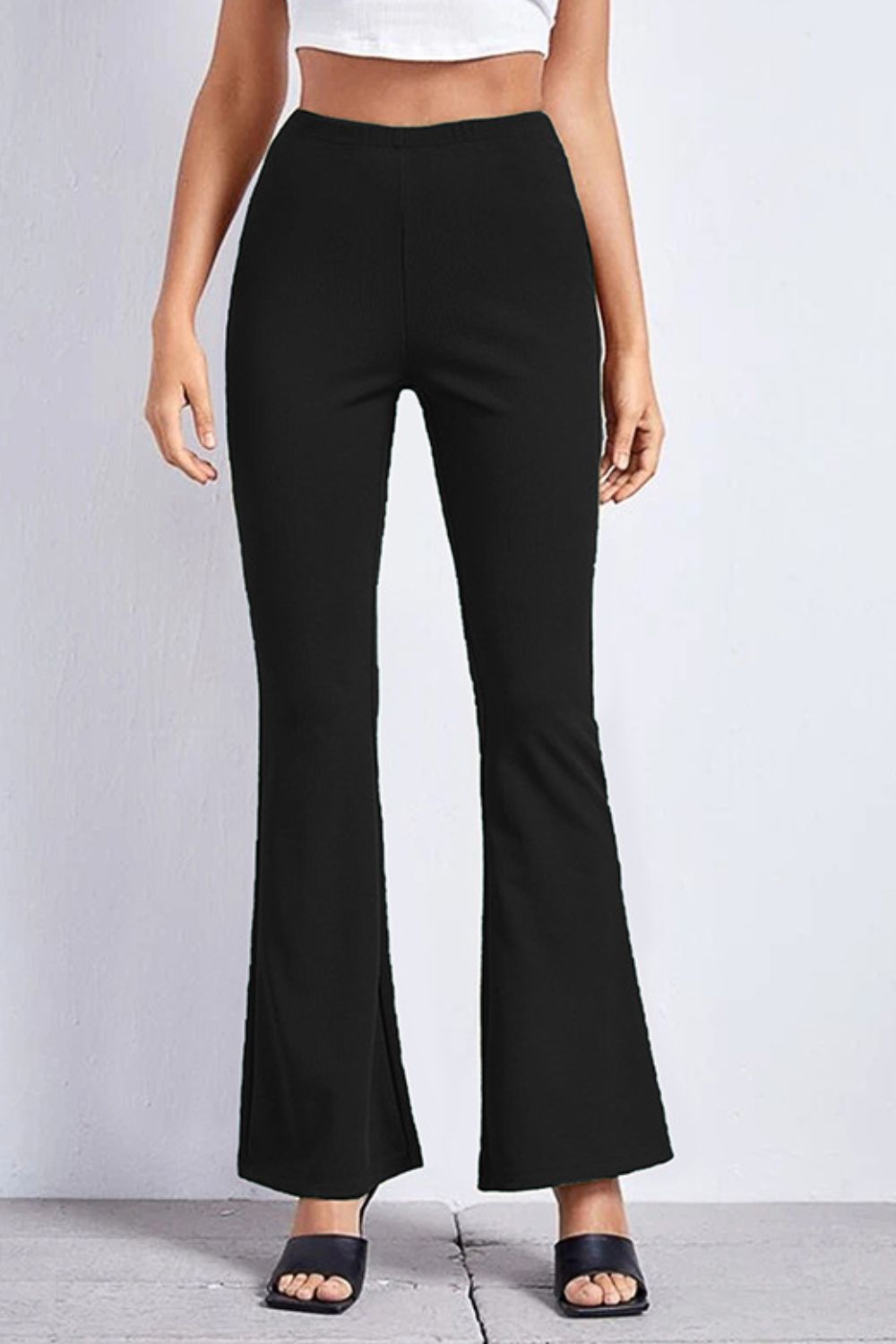 High Rise Flare Pants-Teresa&#39;s Fashionista LLC