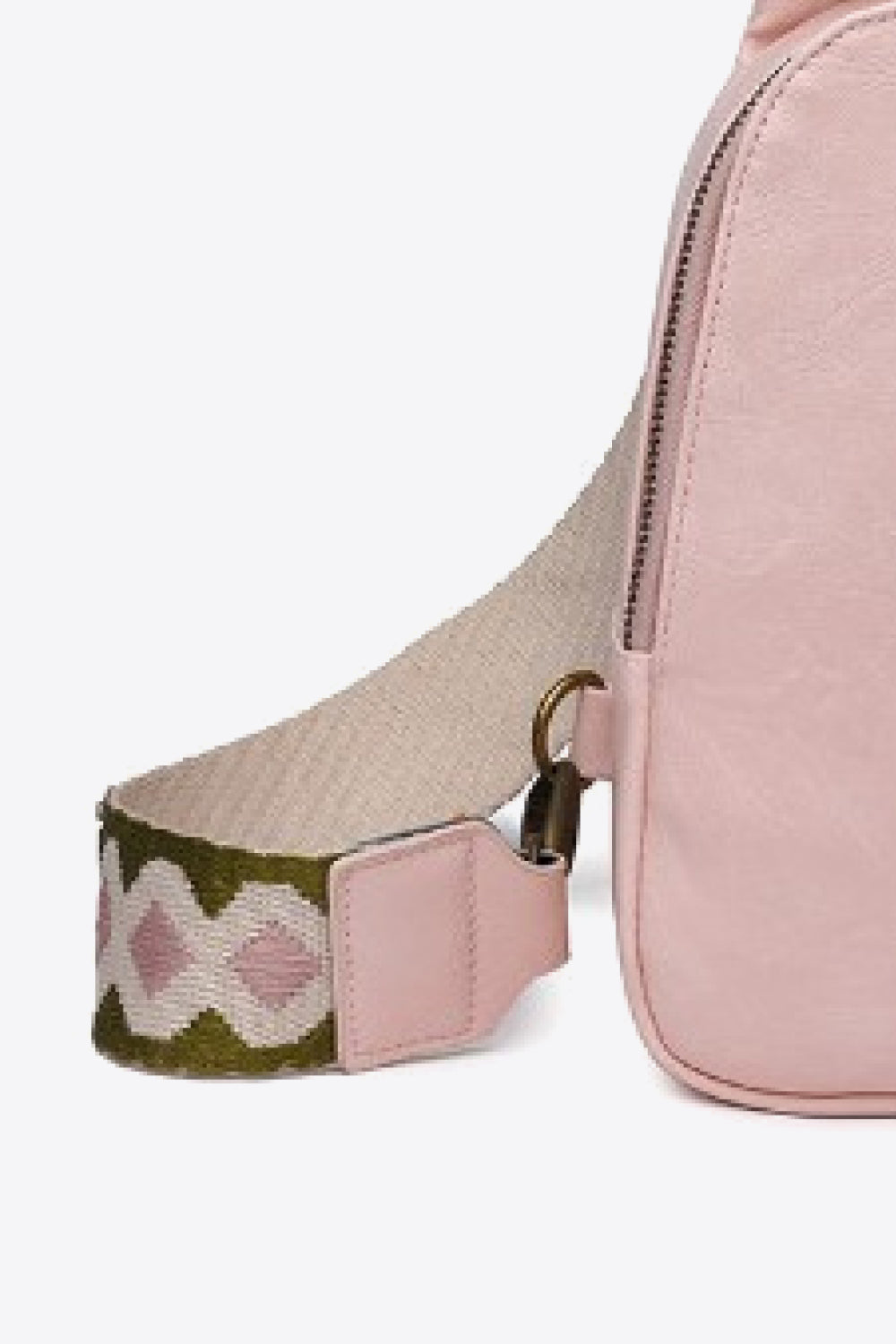 Random Pattern Adjustable Strap PU Leather Sling Bag-Teresa&#39;s Fashionista LLC