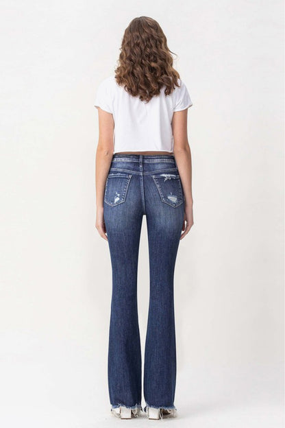 Vervet by Flying Monkey Luna Full Size High Rise Flare Jeans-Teresa&#39;s Fashionista LLC