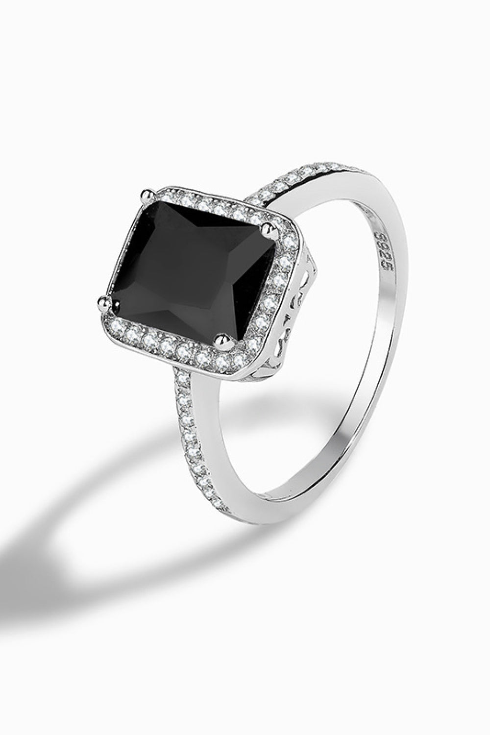 Platinum-Plated Agate Ring-Teresa&#39;s Fashionista LLC