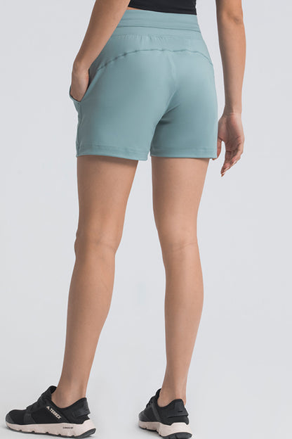 Waist Tie Active Shorts-Teresa&#39;s Fashionista LLC