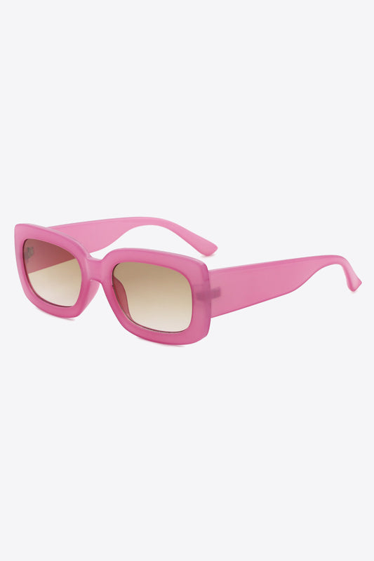 Polycarbonate Frame Rectangle Sunglasses-Teresa&#39;s Fashionista LLC