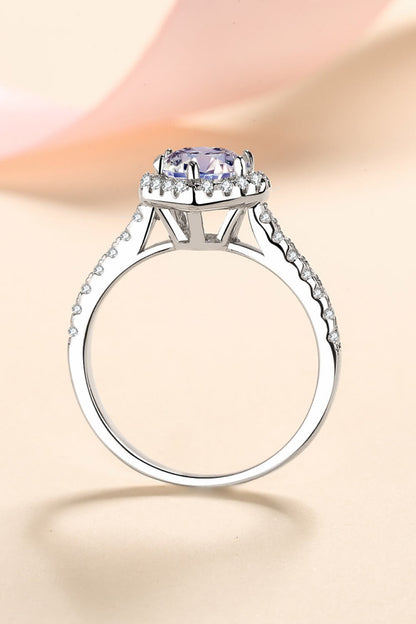 1 Carat Moissanite Heart-Shaped Ring-Teresa&#39;s Fashionista LLC