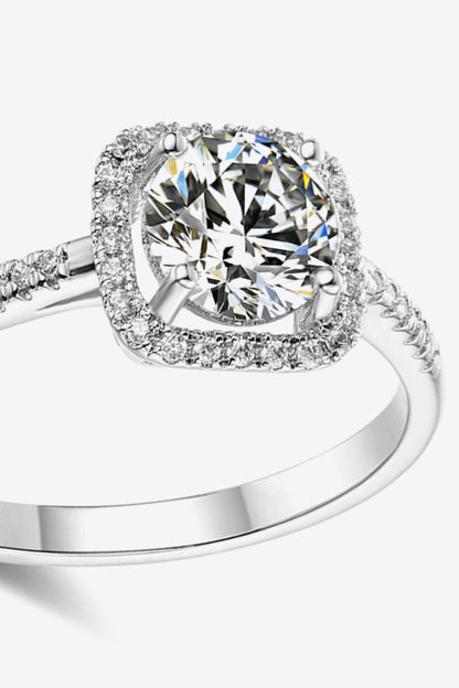 1 Carat Moissanite Zircon Ring-Teresa&#39;s Fashionista LLC