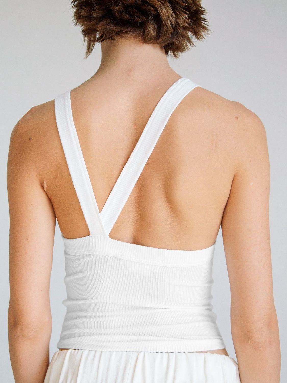 Halter Neck Ribbed Cropped Top-Teresa&#39;s Fashionista LLC