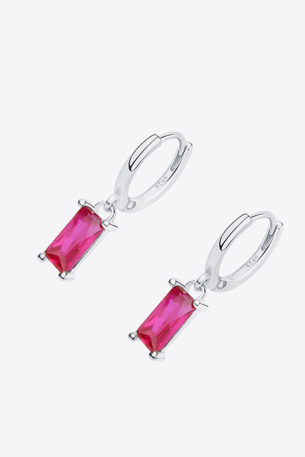 Retro 925 Sterling Silver Cubic Zirconia Drop Earrings-Teresa&#39;s Fashionista LLC