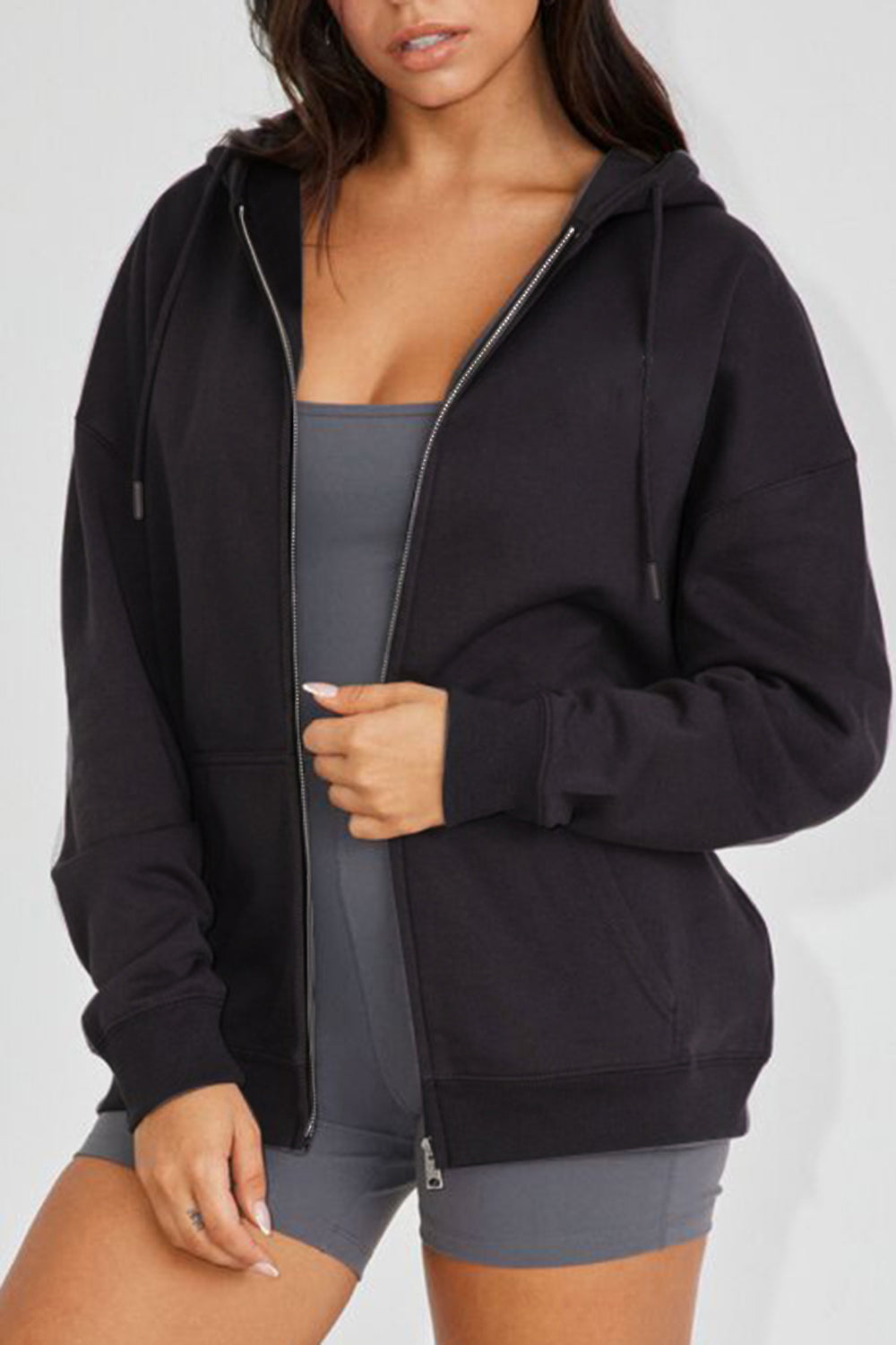 Simply Love Simply Love Full Size Rose and Skeleton Graphic Hoodie-Teresa&#39;s Fashionista LLC