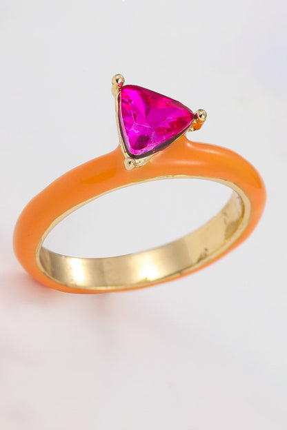 Sweet Beginnings Glass Stone Ring-Teresa&#39;s Fashionista LLC