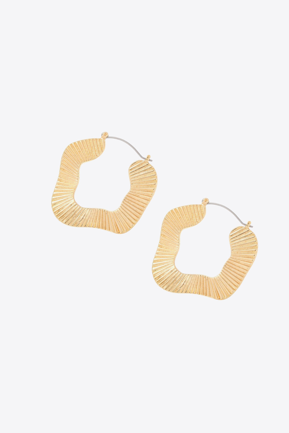 Ribbed Alloy Earrings-Teresa&#39;s Fashionista LLC