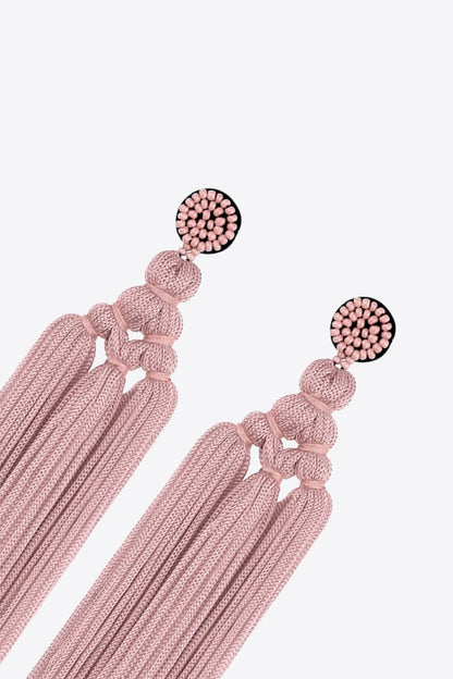 Beaded Tassel Earrings-Teresa&#39;s Fashionista LLC