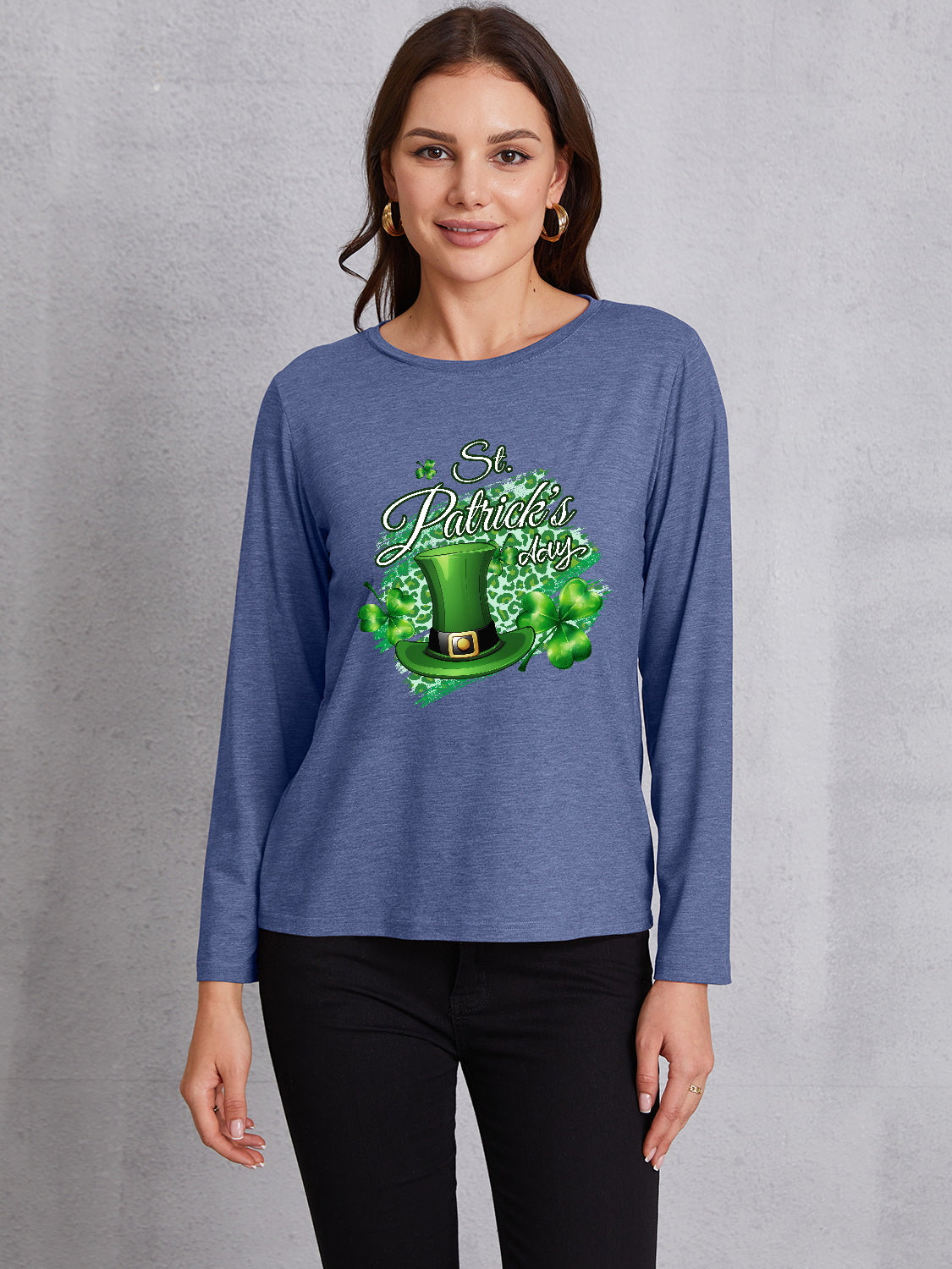 ST. PATRICK'S DAY Round Neck T-Shirt-Teresa&#39;s Fashionista LLC