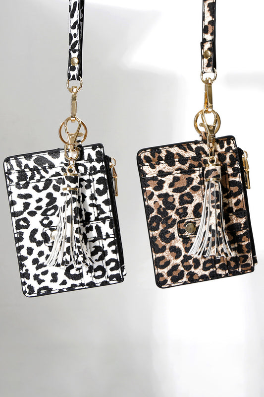 Leopard Tassel Keychain with Wallet - Teresa's Fashionista LLC