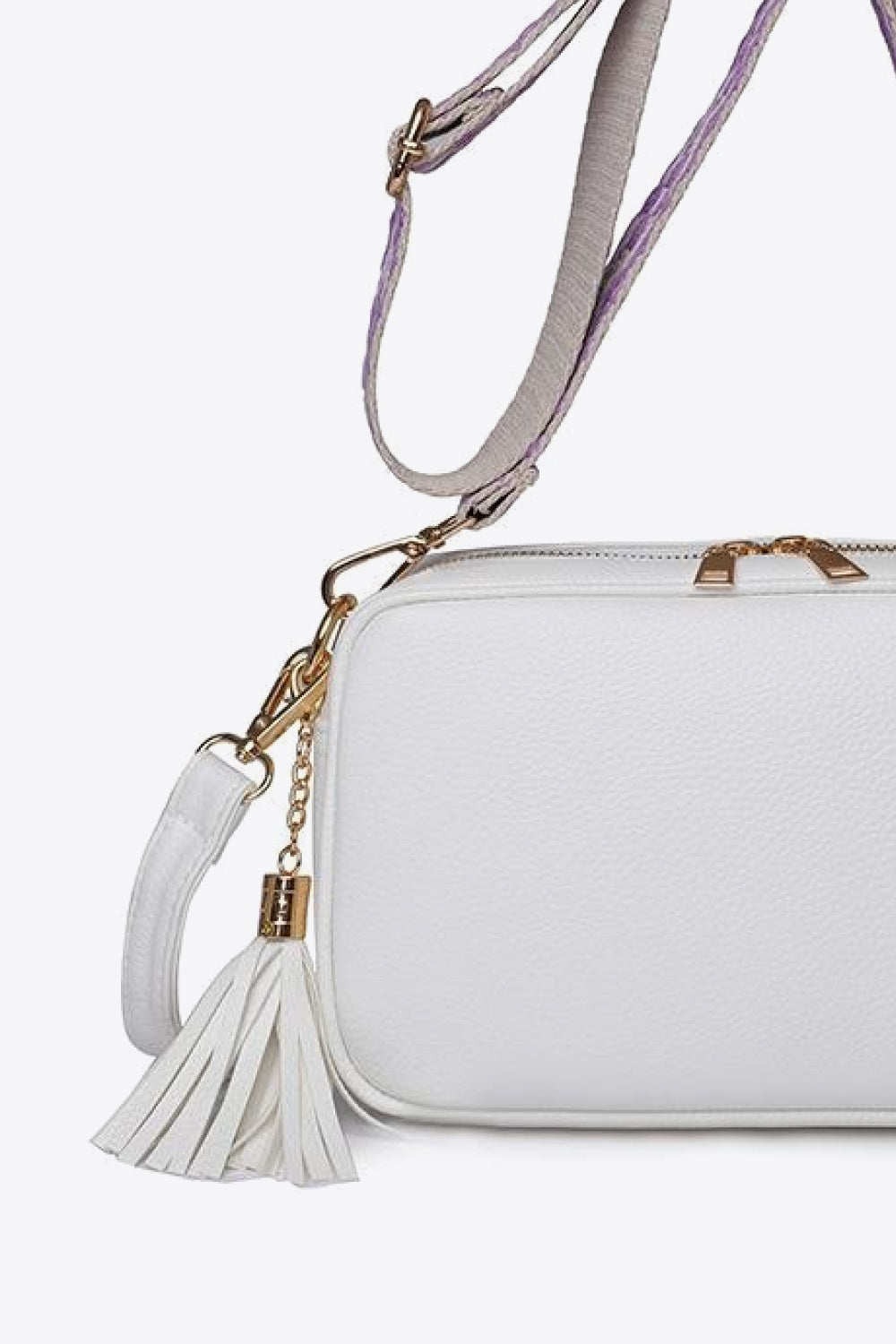 PU Leather Tassel Crossbody Bag-Teresa&#39;s Fashionista LLC