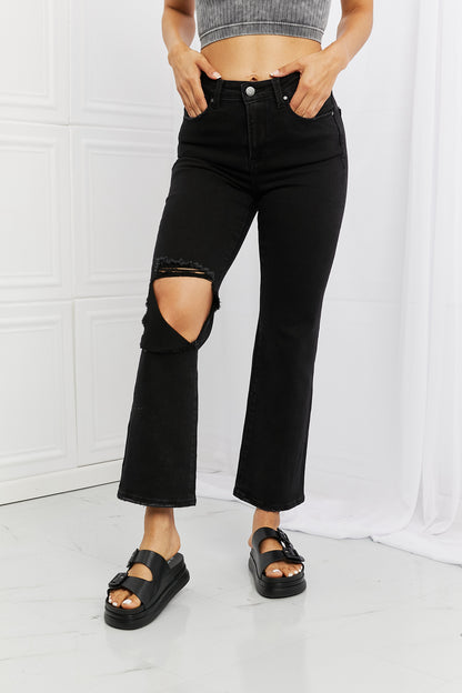 RISEN Full Size Yasmin Relaxed Distressed Jeans-Teresa&#39;s Fashionista LLC