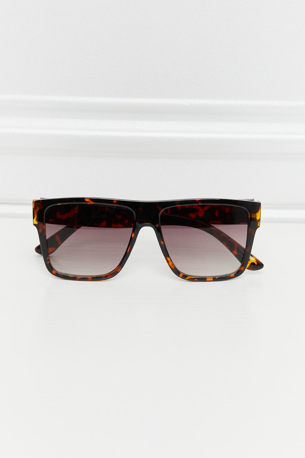 Tortoiseshell Square Full Rim Sunglasses-Teresa&#39;s Fashionista LLC