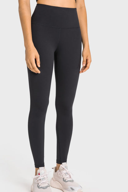 High-Rise Wide Waistband Pocket Yoga Leggings-Teresa&#39;s Fashionista LLC