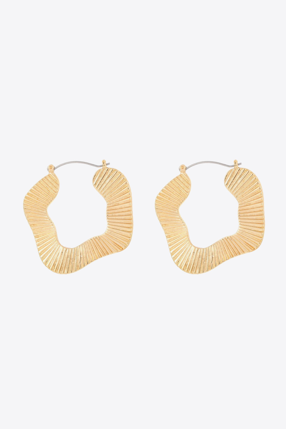 Ribbed Alloy Earrings-Teresa&#39;s Fashionista LLC