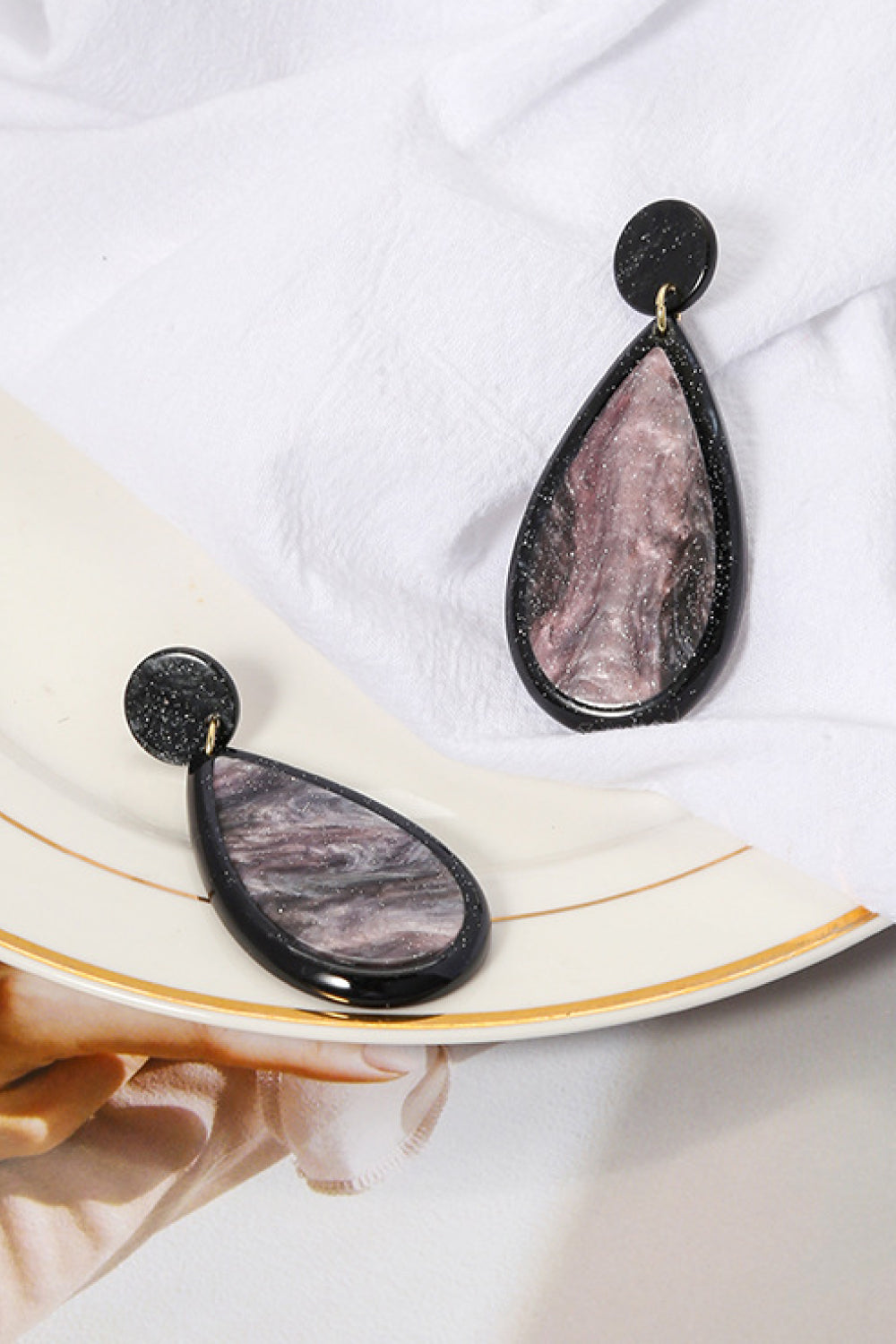 Teardrop Acrylic Earrings-Teresa&#39;s Fashionista LLC